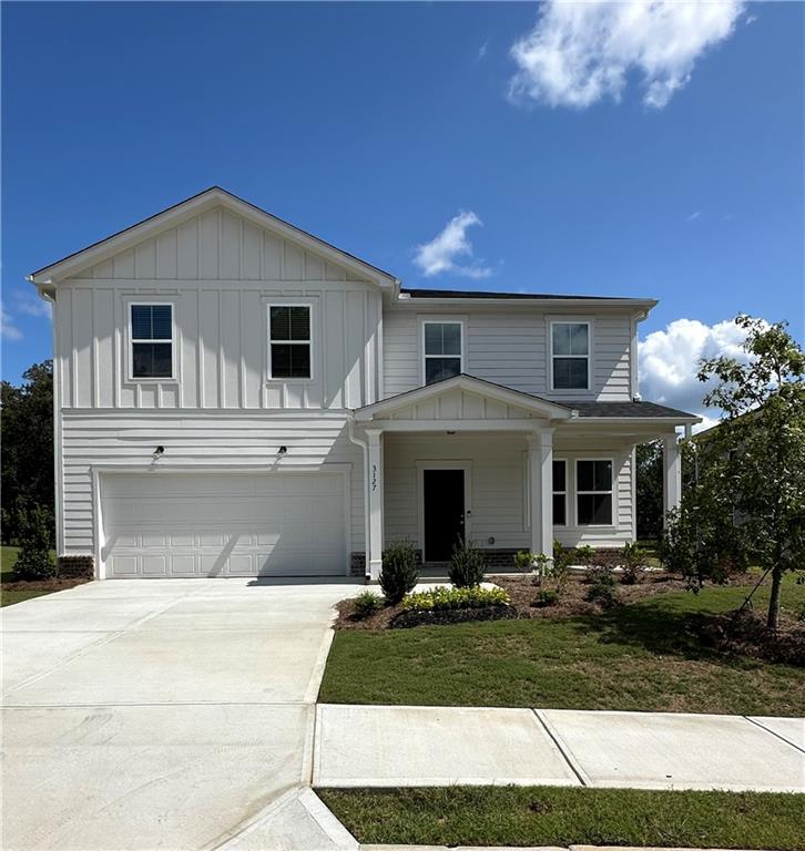 Discover this beautifully designed two-story home in the new Avery Ridge community! The open-concept layout features a stylish kitchen with gray cabinetry and clear sight lines to the gathering room—perfect for both everyday living and entertaining. Step outside to a relaxing back patio overlooking a scenic backyard, offering additional space to enjoy with family and friends.
The owner’s suite boasts a walk-in shower and dual vanity, while the main level includes a versatile flex room. Upstairs, a cozy loft provides even more living space.
Avery Ridge feature amenities, include a community pool and cabana. Conveniently located just minutes from I-985 and less than 5 miles from Downtown Gainesville, this home offers both comfort and convenience.