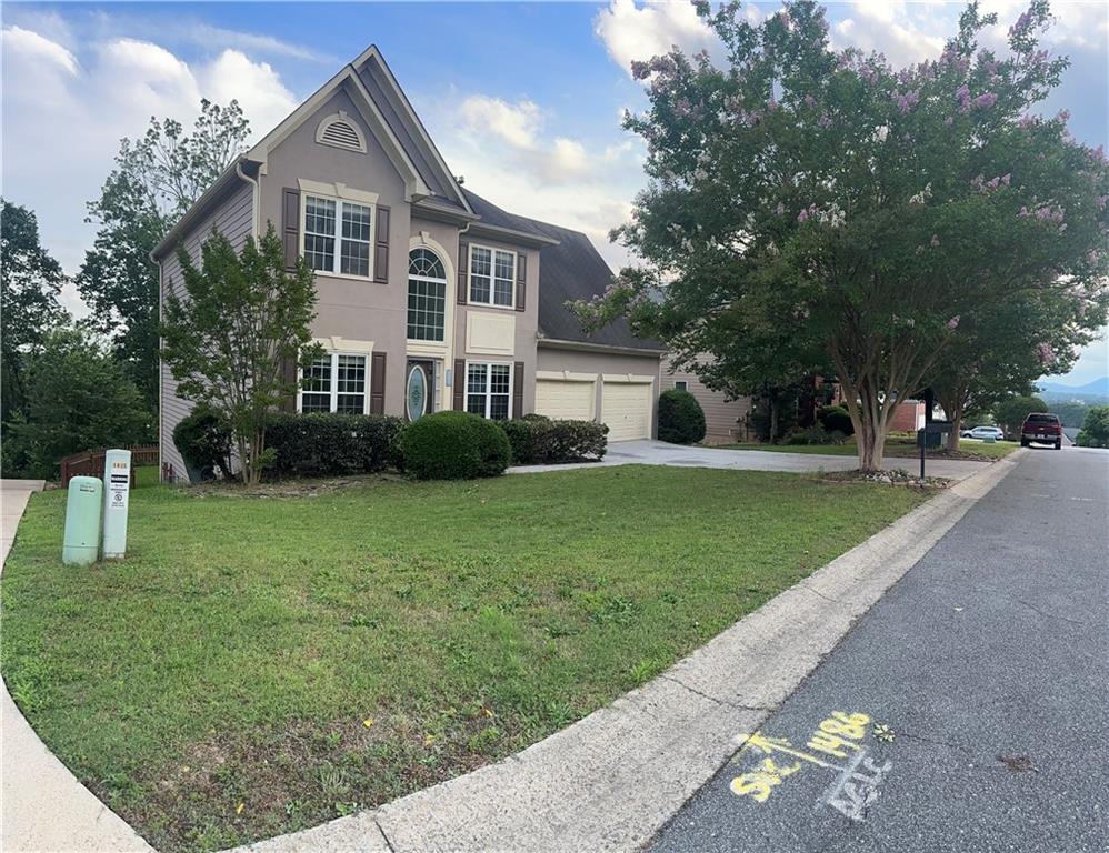 W-E-L-C-O-M-E H-O-M-E! This STUNNING and SPACIOUS home will take your breath away! EXPANSIVE 2 Sty Foyer, HUGE 2 Sty Family Room With Fireplace, NEWLY RENOVATED Kitchen boasting GLEAMING New Granite Countertops, BRAND NEW CARPET AND PAINT and LIGHT FIXTURES throughout ENTIRE HOME!
Open Flow Floor plan with GORGEOUS Views over Marietta from Back Door. PEACEFUL location and easy access to highway.