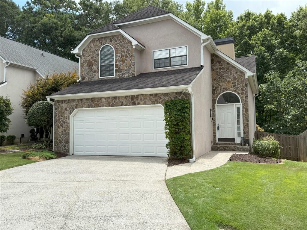Available Now. Roswell 3BR/2.5BA/2Car Garage professionally managed rental. Impeccably maintained light & bright home in prestigious Sweetwater Club Community. This home offers award winning schools & convenient location to Downtown Roswell, Alpharetta, Wills Park, Avalon & GA 400. Family room w/soaring ceilings, double sided fireplace between spacious dining room & living room. Newer interior paint w/updated fixtures & renovated chef's kitchen. Beautiful new bamboo floors throughout family room, dining room and upstairs hallway! Tiled kitchen and bath floors. Upstairs Spacious owner suite complete w/double sided fireplace & spa-like bathroom consisting of separate tub, shower & dual vanities. Private Backyard retreat to enjoy nature. 2 car garage & unfinished basement for storage or recreation space. Minimum 680 credit score or higher and minimum 3x monthly rent in gross monthly income required to qualify to lease this home. This home will be cleaned & then leased "ASIS". NO PETS & NO SMOKERS PLEASE!