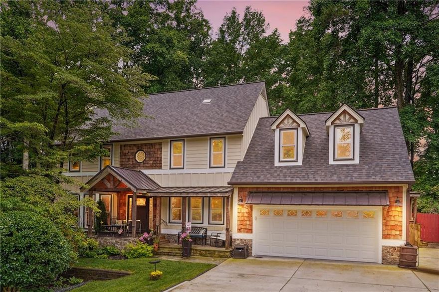 Priced Below Market Value. Lot Value Alone Over $650,000. Large .67-acre pool ready, professionally landscaped private cul-de-sec lot, with fully updated (2021) customized 3 finished level family home in sought after Milton Schools. Just minutes from Avalon, Wills Park, The Greenway, and downtown Alpharetta square. Finished exterior entry basement with full bedroom and bath, laundry, office area and living space. New roof, Interior remodeled in 2020 and exterior remodeled in 2021. Entering through the inviting covered front porch, discover a spacious dining room and cozy breakfast nook, plus a great room with a fireplace. Gourmet kitchen is a chef’s dream, featuring a gas cooktop stove with pot filler, double ovens with warming drawer, two dishwashers, granite countertops, a 10-drawer center island with butcher block top, and a vented wall-mount range hood. Both the farmhouse-style main sink and utility sink are equipped with disposals for added convenience. Primary suite offers a walk-in closet and an ensuite bath with a soaking tub, glass shower, and dual vanities. Upstairs, find three additional bedrooms and a full bath. The finished basement includes a full bedroom, a full bath, and a living room area, providing plenty of extra space. Massive backyard with a deck is perfect for outdoor gatherings.