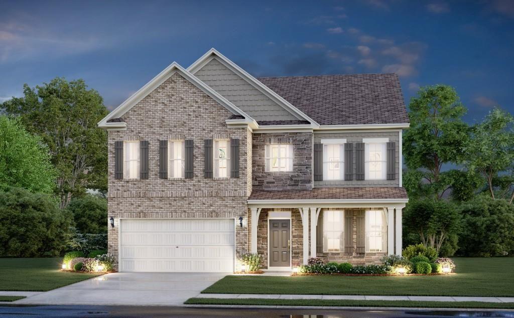 This family friendly home features 4 bedrooms, 3 baths, a large loft, and a basement. As you enter the 2-story foyer it opens up to the dining room and onto the kitchen with granite counter tops, stainless steel appliances, and and a work island that over looks the large family room. The primary bedroom features a double vanity and extended tile shower with large walk in closet. The first floor bedroom suite offers options for use as a private guestroom or office.