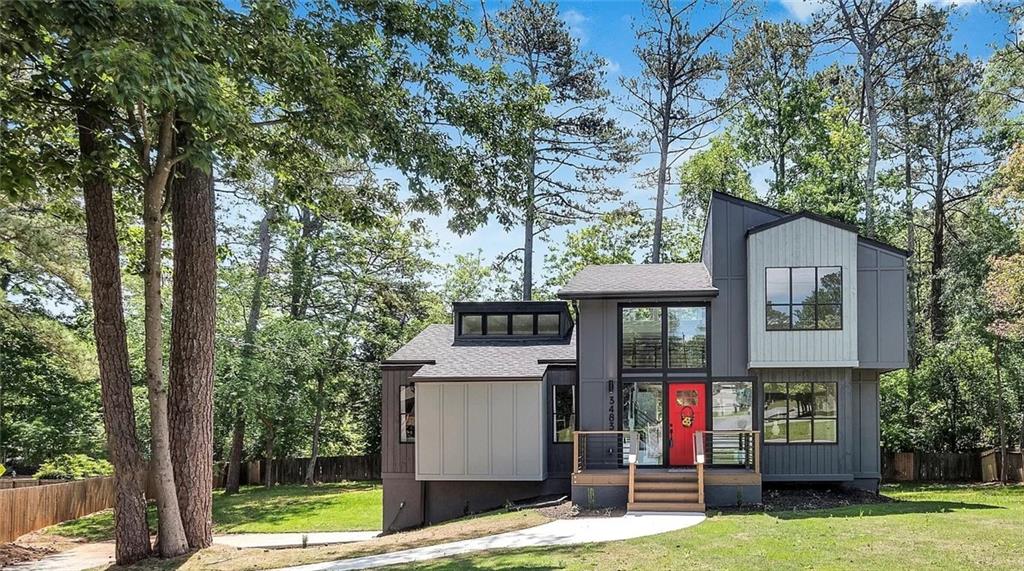 Come see this FULLY RENOVATED home with a new layout! The upgrades on this home are impeccable, you will not be disappointed. The high ceilings, bright and airy open concept, and fully remodeled kitchen are just a few of the gorgeous details this home offers. Once you come in, you will feel at home with a welcoming entry way and view to the great room. The master bedroom room located on the main floor has his/hers closets with lots of space for storage. The beautiful new en-suite features double sinks and a large shower to relax. On this floor, there is also an additional bedroom that could double as an office and a half bath. The second floor has two spacious bedrooms with a bathroom to share. In the basement, you will find the laundry, and an additional bedroom with its own bathroom. The garage floors have been finished with brand new epoxy easy to clean.