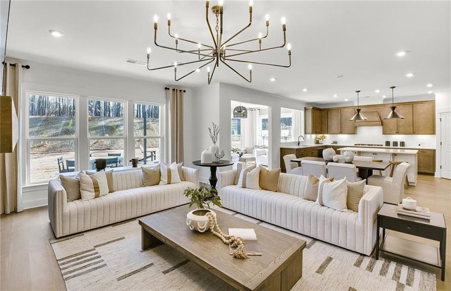 Final Opportunities! New construction in the highly desirable West Forsyth High School District. Located just minutes from shopping and dining. This impressive Riverton floorplan offers a thoughtfully designed layout that combines function and flow. The main level features a bright, open-concept space where the kitchen, dining area, and gathering room connect effortlessly—perfect for everyday living and entertaining. The white cabinetry, quartz countertops, and large kitchen island overlooks the spacious gathering room. A guest suite on the main floor provides a private space for overnight visitors. Upstairs, enjoy a large loft with an adjoining bedroom and en-suite bath, creating the perfect setup for guests or multi-generational living. Community HOA includes lawn mowing, blowing, and trimming on your homesite, plus AT&T Fiber internet for high-speed connectivity. A beautiful blend of comfort, flexibility and style—this is one you won’t want to miss! Ready December 2025. Ask about our impressive interest rates!