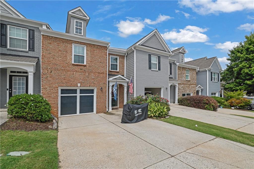 Inviting townhome in sought-after Stonehaven Terrace. The main level features an open family room with a gas log fireplace open to a spacious kitchen/dining area. The kitchen has been updated with granite countertops. The home has a newer roof and was recently painted by the HOA. HOA is responsible for the exterior, including the roof. Nice backyard. Community pool with waterslide, splash pad, dog park, playground, and pickleball/tennis courts. Schedule a showing today.