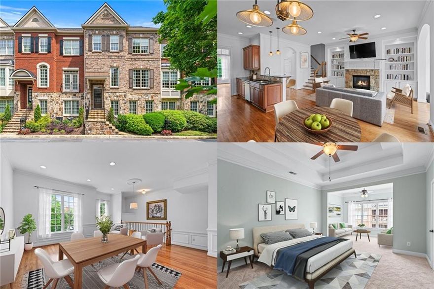 Live Where Beauty Meets Ease — A European-Inspired Retreat in the Heart of Marietta! Welcome to a place where charm, convenience, and serenity intertwine—a one-of-a-kind, European-inspired townhome nestled in one of Marietta’s most sought-after locations. Here, every day begins with possibility. Step outside your front door and simply cross Kennesaw Avenue to enter the awe-inspiring trails of Kennesaw Mountain National Battlefield. Whether you're seeking a peaceful morning walk or an invigorating bike ride, nature’s embrace is just moments away. Afterward, stroll over to Basecamp for a fresh coffee or relaxed lunch—your neighborhood hideaway before heading into the vibrant energy of historic Marietta Square, filled with boutique shops, delicious dining, and lively entertainment. Inside, this home unfolds with the comfort and scale of a single-family residence, paired with the effortless living of a townhome. Warm hardwood floors lead you through spacious living and dining areas, while the thoughtfully designed kitchen makes everyday moments both easy and elegant. A sunroom on the main floor invites you to slow down—perfect as a bright home office, a quiet reading corner, or your morning meditation space. Step onto the covered porch, coffee in hand, and breathe in the stillness of your private retreat. Upstairs, the primary suite offers a personal sanctuary. Unwind in your upgraded spa-like bath, complete with a walk-in shower and bidet seat, then relax in the sun-drenched sitting area or slip outside to your second covered porch for a breath of fresh air. A second bedroom, full bath, and convenient laundry room complete the upper level, where brand-new carpeting adds a fresh, inviting touch. Downstairs, flexibility meets function. The expansive lower level can easily become a third bedroom, an entertainment lounge, or an in-law suite—complete with its own full bath, walk-in closet, cozy ventless gas stove, and newly installed carpeting for added comfort. From the thoughtfully designed layout to the unbeatable location—minutes from Barrett Parkway, Wellstar Kennestone Hospital, and the heart of Marietta Square—this home offers the perfect balance of nature, culture, and connection. It’s more than a home; it’s a lifestyle designed for those who crave adventure, ease, and a touch of European elegance. Come home to where your story unfolds. Come home to Marietta.