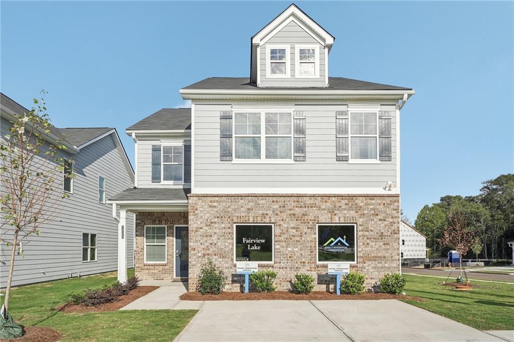 MOVE IN READY!!! Welcome to the Franklin "C" plan by Direct Residential Communities in Fairview Lake. The Franklin "C" plan is an inspiring open concept floor plan, a nod to Form meets Function! The 4 Bedroom, 2.5 baths and 2 car garage, foyer entrance allows an intuitive flow for creative decorative space that leads to a flex optional room, great for a remote office space or comfortable guest bedroom layout. The family room, which has an impressive linear electric fireplace that creates genuine warmth and a fine balance of livable spaciousness! Energy efficient LED lighting throughout! A modern open galley style kitchen offers an expansive island bar with multifunctional use, under-mount stainless steel sink, granite counter-tops, stainless-steel appliances, pantry and plenty of cabinets, a great place to work, prepare food and entertain! The upper level reveals functional livable hallway space. Over-sized secondary bedrooms with walk in closets are positioned near a full bath room. The Owner's suite offers a perfect blend of space that's complete with a luxurious bath, separate shower, glass shower door and separate tub with tile surround for the ultimate relaxation experience. Laundry room conveniently located on the upper level. This inspiring floor plan is where your story begins! The time is Now to get in before the Summer rush! **Special closing cost incentive of $20,000 with preferred lender!!**