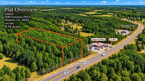 Vacant Land For Sale - 5680 Eatonton Road<br/> Morgan County, Madison, GA 30650
