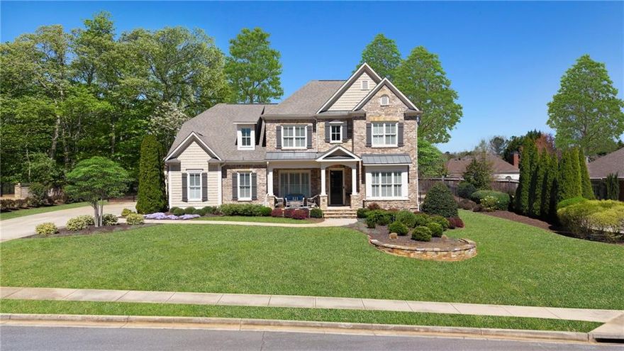 Meticulous, Move-In Ready, 5 Bedroom/4.5 Bath Executive Home combines luxury and comfort in West Cobb.  Spacious and Bright Open Concept Layout with quality finishes and Hardwood Flooring. Chef's Kitchen comes complete with an expansive island, double ovens, walk-in pantry, open to Breakfast and Fireside Family room with coffered ceiling. Primary Suite on main. Formal Dining Room with Butler’s Pantry, Office, Laundry and Mud rooms complete the first level. Upstairs includes 4 spacious secondary bedrooms with generous closet space, 1 Jack and Jill and 2 ensuite Baths. Oversized additional Flex space for Media, Exercise or Play Room. Enjoy quiet and tranquility from the Rocking Chair Front Porch or the Private Fenced backyard Oasis, including a deck and Patio with Fireplace. Beautifully surrounded by Impeccable and Professionally landscaped grounds with views of Kennesaw Mountain.  3 car garage. Warm and established neighborhood of fine homes with Prime and Central location.  Close proximity to Award Winning Schools - Harrison High School, Mt. Paran Christian School and The Walker School.  Convenient to Kennesaw Mountain, Marietta Square, Marietta Country Club, Shopping, Dining, Parks, & Hospitals. Easy Access to Barrett Parkway, 575 and 285. Private showings to begin 5/16, by appointment only through showing time.
