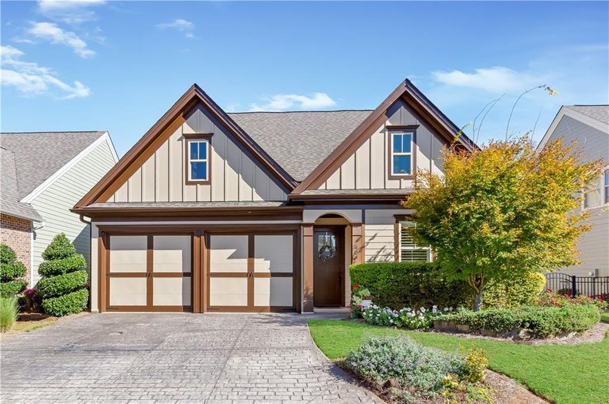 Nestled in a beautifully maintained 55+ gated community, this 4-bedroom, 3-bath home built in 2017 offers comfort, convenience, and peace of mind. Freshly painted with brand-new carpet throughout, this home feels like new and is completely move-in ready.

The open-concept layout features a spacious living area, a modern kitchen with plenty of cabinetry and counter space, and a cozy dining area perfect for everyday meals or hosting friends. The primary suite on the main level provides a private retreat with a large ensuite bath and walk-in closet. Additional bedrooms offer flexibility for guests, hobbies, or a home office.

Enjoy the low-maintenance lifestyle this community provides — with lawn care included and access to wonderful amenities designed for active adults. Community garden, saltwater pool, dog park, clubhouse, and a busy social calendar!  Located just minutes from downtown Woodstock’s shops, dining, and entertainment, as well as parks and walking trails, this home offers the best of both relaxation and convenience.

Don’t miss the opportunity to experience the easy, secure, and social lifestyle you deserve!