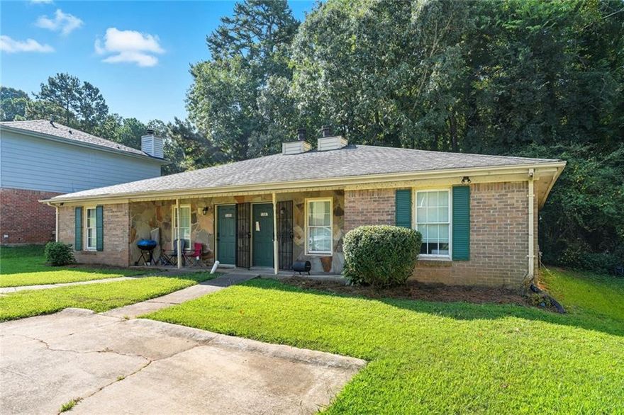 Income-producing duplex in Stone Mountain! Each side offers 2 bedrooms and 2 full bathrooms, creating a functional layout that appeals to a wide range of tenants. Operated under a co-living model, this property has generated up to $3,000–$4,000 in monthly income. The duplex is fully furnished and professionally managed, with management available to seamlessly transfer to the new owner, making this a truly turnkey investment opportunity. Both units feature brand-new HVAC systems, and additional square footage provides the potential to create space for another resident, further increasing future returns. Conveniently located near I-285, Hwy 78, Stone Mountain Park, and Stone Mountain Village with shops and restaurants, the property combines strong return potential and long-term growth…an ideal addition to any investor’s portfolio.