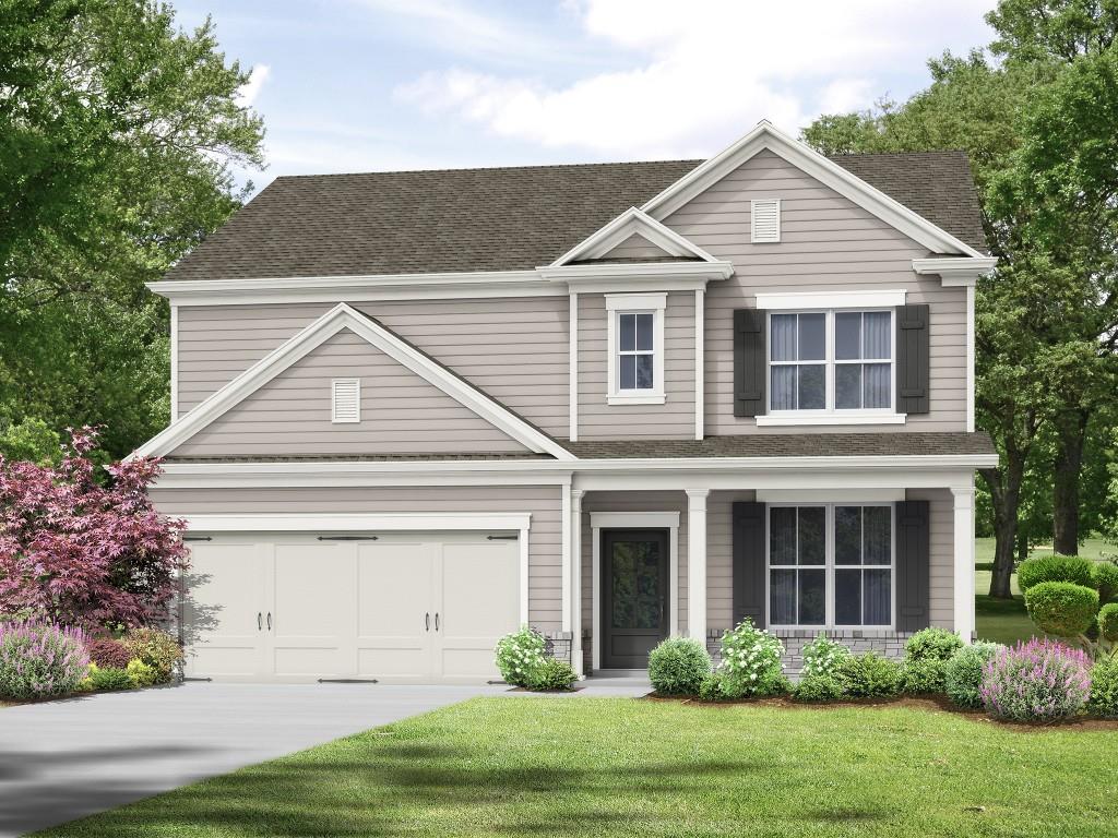 The Baxley Plan built by My Home Communities. Looking for a quiet, private GATED Community? Sutton's Landing is the Community for you! This 4 bedroom/2.5 bath two story home offers a stylish interior with lots of natural light and open, flowing floor plan. As you step inside, the Kitchen is an entertainer's dream with large island, 36" painted cabinets, granite countertops,stainless steel appliances and breakfast room. LVP flooring adds a touch of sophistication to the main living areas. Retreat to your private, covered porch to relax in the evenings or enjoy coffee in the mornings. Upstairs you will find the owner's suite complete with elegant trey ceilings and a large closet. The owner's bathroom showcases double vanity with granite countertops, a tiled shower and soaking tub. You will also find spacious secondary bedrooms,a secondary bath and the conveniently located laundry room. AMENITIES include a pool and pickleball courts. Ask about our $10,000 closing cost incentive* with the use of the sellers preferred lender and with a binding contract by 08/30/2025! Also ask about our option for a low fixed rate! Projected close date is Oct/Nov 2025. 100% USDA Financing available. *Secondary photos are file photos.