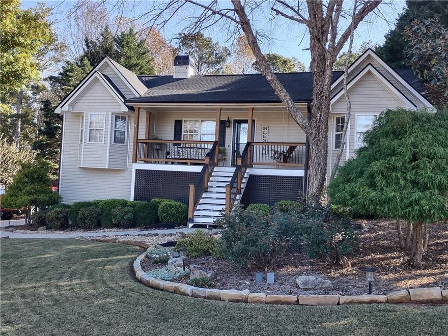 This charming 4BR/3BA home invites you to relax, unwind, and enjoy the best of everyday living. From the moment you arrive, you’ll appreciate the welcoming curb appeal—mature trees, an expansive landscape, and a friendly front porch that immediately feels like home. Inside, you’re greeted by a bright, open living area featuring a stylish stone fireplace with raised hearth and custom entertainment shelving (to remain). The kitchen offers plenty of space to cook and gather, complete with stainless-steel appliances including the refrigerator, a double pantry, and beautiful granite countertops with bar seating. The home is thoughtfully designed to balance comfort and convenience. The primary suite serves as a peaceful retreat with a tray ceiling and ample closet space. The primary bath includes a soaking tub, separate shower, and charming double pedestal sinks. Two additional bedrooms, along with updated lighting and flooring, complete the main level. The impressive finished basement expands your living options with a bonus room/4th bedroom w/closet, a third full bath, and an office area with cabinet and shelving that remain. The oversized garage provides flexibility for a workout area, hobbies, games, or simply spacious parking. Outside, the deck overlooks a beautifully maintained backyard—perfect for weekend barbecues or cozy evenings under the stars. Pride of ownership truly shines here, with mature landscaping and inviting spaces to gather. Additional highlights include: Roof, HVAC, and Water Heater replaced in 2020; Septic tank pumped in Nov. 2025. 100% financing available. Let’s make 38 Fairview Dr the start of your next chapter.