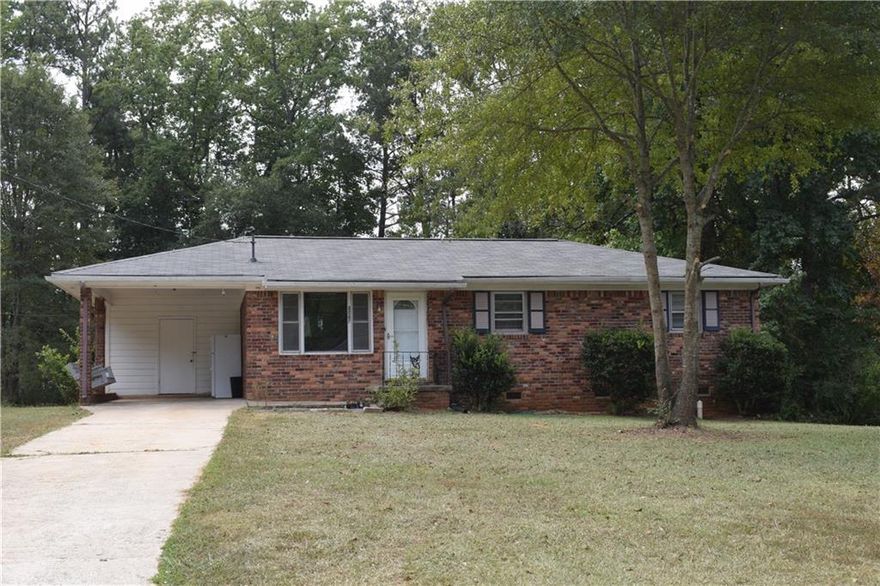 * as of 1/25/25 a water pipe burst - home temporarily off market until remediation and all repairs complete

FOUR SIDED Brick Ranch ; with large private backyard, with an unfinished Crawlspace/Basement; on Quiet street and neighborhood.
newly refinished hardwood floors, and new LVT floor in kitchen. Sold as/is by investor. Great rental opportunity property or perfect for small family.
