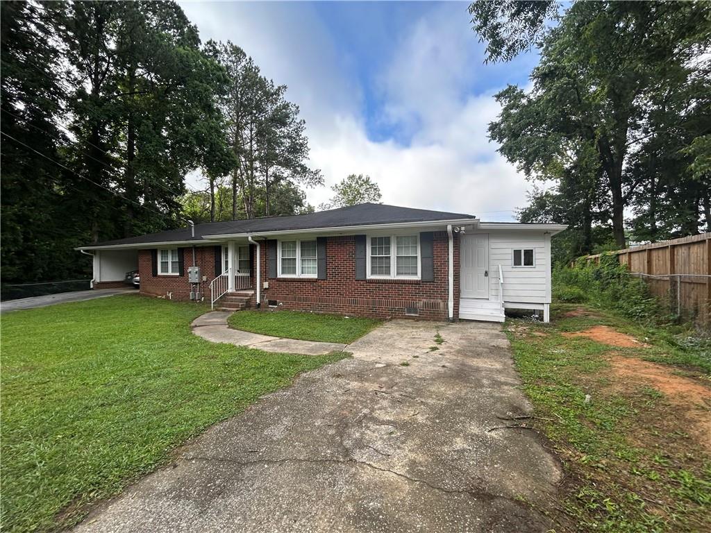 Don’t miss this solid brick duplex featuring a desirable Single-level 2 bed / 1 bath floor plan with generously sized rooms, abundant kitchen counter space, large windows, ceiling fans, and washer/dryer hookups. Underway is New Kitchen, Interior Paint, Refreshed Lighting, New Appliances, Refreshed Landscaping. Move in Ready Now!! Conveniently located near the Silver Comet Trail for walking and biking. Just minutes from major retailers like Home Depot and Wal-Mart, plus restaurants and shopping centers. Easy access to I-285 and I-20 makes for a quick 20-minute commute to downtown Atlanta.