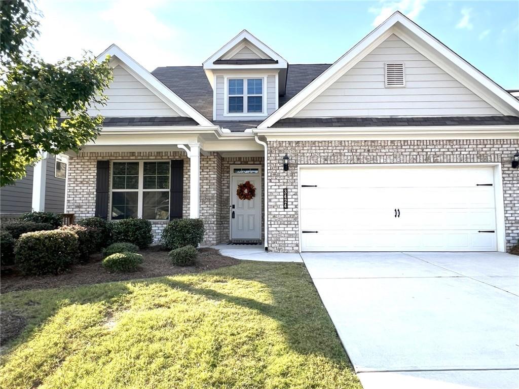 Welcome home to this spacious and open two story home with the Primary BR on the main floor! From the welcoming front porch to the covered back patio, this immaculately maintained home features an entry foyer, formal dining room, eat in kitchen with an oversized island and convenient access to the stepless garage. The separate laundry is right off the kitchen and what a great walk in pantry! With plenty of space for a large table and chairs and an open view to the Great Rm, you'll love the Master bedroom and bath located right down the private hall, just past the guest bath off the Great Rm. Upstairs, you'll find a great space for a playroom or an office and three more bedrooms with a spacious bath. The covered back patio is ready for entertaining and easily accessible to the kitchen! With freshly painted 'Snowbound' walls, new lighting throughout and a touch of champagne bronze added in the kitchen along with other updates, this gently lived in home feels like brand new! The security system and the refrigerator are included! Remember to check out the beautiful community pool, tennis and pickleball courts, dog park and playground! We can't wait for you to see this beautiful home!