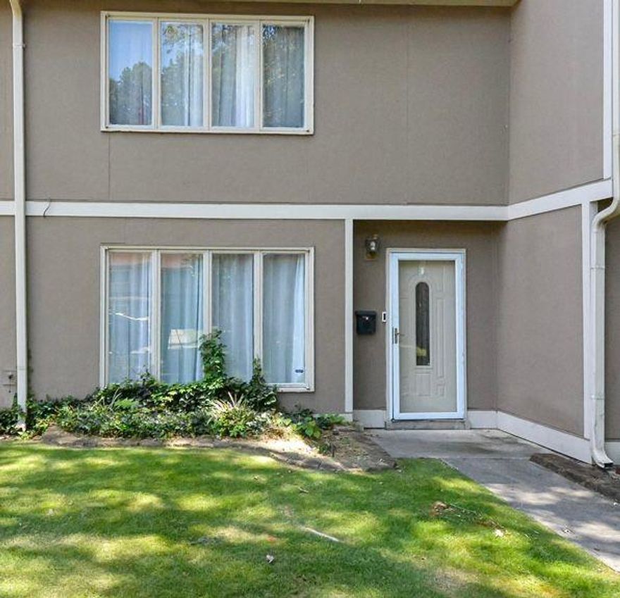 Charming updated condo located in a desirable swim and tennis community is a must see! This move-in-ready home is close to shopping, hospitals and entertainment. Highlights include a newly renovated kitchen with an induction stove, quartz countertops with a connecting island, eat-in area and abundant natural light. Spacious living room features an electric fireplace and modern built-in shelving, ideal for relaxation and entertaining. Enjoy outdoor living in the private fenced backyard, perfect for unwinding after a busy day. HOA covers lawn care, trash, water, sewer, termite treatment and insurance providing hassle-free living. Located just minutes from parks, Atlanta United FC, Braves Stadium, diverse dining options, Life University, Kennesaw State University, and Cumberland Mall. Don’t miss this great opportunity to own this updated beauty at an affordable price.