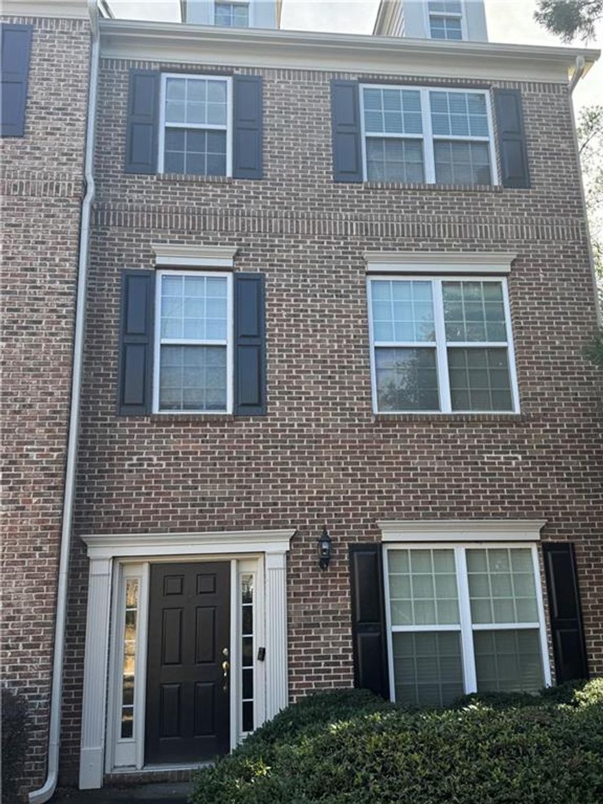 This is a beautiful 3 story condo in the heart of Marietta, seven minutes from the Braves stadium. This is a quiet subdivision and just Minutes from Shopping, Schools and the Marietta Square, minuets from Kennestone Hospital. This is a beautiful end unit being sold as-is. The seller is Motivated to sell! Please bring your buyers.