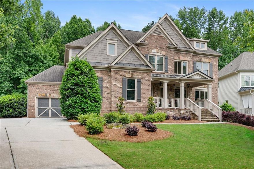 Showcase listing in highly sought-after Lake Forest! Updated throughout and offering three finished levels; this exquisite 6 bedroom, 5 bathroom Vickford floorplan by Waterford homes boasts three fireplaces and sits on a sprawling 1.06 acre private wooded lot. Gorgeous, updated kitchen with quartzite counters, custom handmade brick backsplash, upgraded appliances and designer hardware. Fireside keeping room with built-ins extends the flow of the kitchen. Bedroom on the main with full bathroom- perfect for guests or as quiet home office! Beautifully refinished hardwoods on main level! Ascending upstairs, the oversized primary suite offers a sitting area and views to the huge backyard. Granite vanity and stone and tile accents compliment the spacious master bathroom. Open concept bonus room is adjacent to the jack n/ jill bedrooms and guest suite which features a private update bathroom. Descending to the basement level, the spacious finished area offers many uses including an updated bathroom, bedroom, 2 recreational areas, a child's built-in playhouse or reading nook and plenty of extra storage space! Huge, fenced yard with plenty of green space and private tree line. Resort style amenities including access to Twin Lake with a dry dock and boat ramp, Jr. Olympic sized pool with kids splash zone, seasonal swim team, lighted tennis and pickleball courts, full basketball court, sand volleyball and a playground! Zoned for award-winning schools!