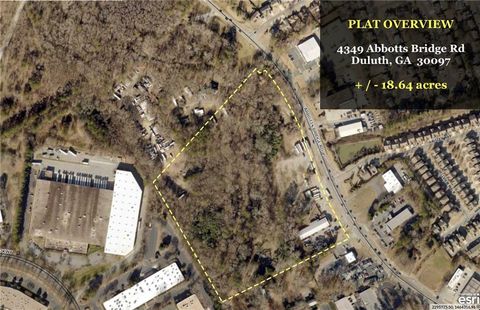 Vacant Land For Sale - 4349 Abbotts Bridge Road<br/> Duluth, GA 30097