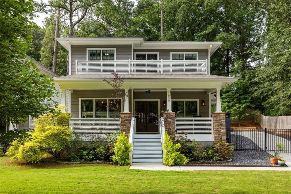 Welcome home to your oasis in the city! Flooded with natural light, this newer construction home offers four bedrooms each with a full en-suite bathroom, an open concept floor plan that is designed for entertaining and has multiple flex spaces to handle ever changing family needs. Tucked in the community driven neighborhood of East Atlanta, this home has been meticulously maintained and customized for the modern buyer. Throughout the home, enjoy recently refinished hardwood floors and new paint along with upgraded light fixtures and plantation shutters to filter light and add privacy to the home. The chef of the home will love the bright and expansive kitchen featuring an oversized marble kitchen island that overlooks the family room and serene outdoor space providing the perfect backdrop for gatherings with friends and family. Hosting is easy in the formal dining room and overnight guests can enjoy their own space in the dedicated bedroom with full bathroom on the main level. Retreat to your primary suite overlooking the backyard with a large walk-in closet and gorgeous en-suite bath with dual vanity sink, soaking tub and glass enclosed tile shower. Two additional well-appointed bedrooms upstairs each have their own full bath and walk-in closets, offering options for the growing family, extended overnight guests or a work-from-home office. This smart home boasts a WiFi-powered high end security system, Ring Pro doorbell and flood lights along with Nest Pro thermostats. Take the party outside to the oversized back deck and revel in the professional landscaping including hardscaped tiered fire pit with drainage, backyard retaining wall, stone-lined tree and flower beds, built-in garden beds, French drains, expanded side driveway allowing for extra parking or activities, along with a fully fenced backyard that allow the pups to run free. Don’t overlook the laundry/mud room on the main level, generously sized 2 car garage (rare for East Atlanta!) and large covered front porch providing the idyllic setting for slow afternoons to catch up with neighbors. Location is everything - situated within 15 minutes to your favorite spots in Atlanta including Mercedes Benz Stadium, Piedmont Park, State Farm Area, Ponce City Market and zoned for the sought-after Burgess Peterson Elementary. Enjoy a leisurely stroll or bike ride to the East Atlanta Village where you’ll find neighborhood favorites like Banshee, Plants + Coffee and Emerald City Bagels.