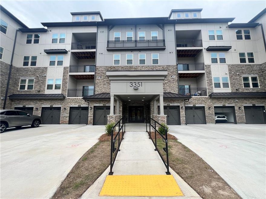 !!!55+ ONLY!!! Gatherings at Herrington, a Gated Community for Ages 55+. Ready to Move-In. 2024 Built New Condominium with 2BR/2BA plus office, Oversized Gourmet Kitchen Open to Dining and Family room with Direct Access to Your Private Balcony. This Unit has 1-Car Garage, and a 5X5 Storage. 3rd Floor Corner Unit with Private Balcony View to Wooded Backyard. Owner Barely Lived. Elevator, Reception Area, Mail Center, Garage and Storage are in the Building. This Sought-After Location is a Gated Community - Complete with a State-of-the-Art Clubhouse, Perfect for Entertaining, Fitness Center, Outdoor Lanai with Kitchen and Grill Area. Herrington also has a Large Pool and Ample Sidewalks. Gatherings at Herrington is close to Shopping, Restaurants, & Top Medical Facilities: Minutes from Hwy400, Northside Forsyth, and Collection Mall.

55+ ONLY. 2+ Year Term Preferred. All Utilities except for Trash are Tenant's Responsibility.