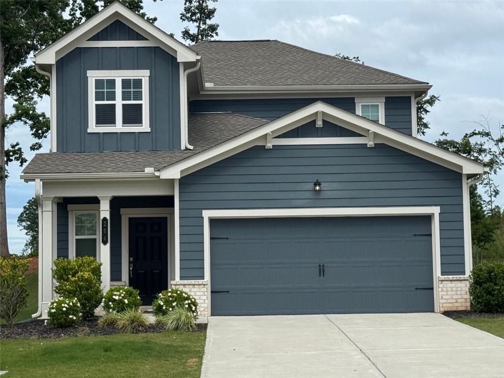 This brand-new five-bedroom, two-and-a-half-bath home in Braselton offers modern comfort in a growing community. The open-concept design is bright and stylish, featuring neutral tones and durable materials. The spacious kitchen includes a large island, stainless steel appliances, a gas range, granite counters, and a walk-in pantry—perfect for cooking and entertaining.
The dining area and living room flow seamlessly to the backyard, which has plenty of space for outdoor activities, landscaping, or a future pool. Other features include a laundry room, attached garage, covered front entrance, and a primary suite with a large closet.
Conveniently located near shopping, dining, and recreational spots, this home is a fantastic opportunity for comfortable living in Braselton.