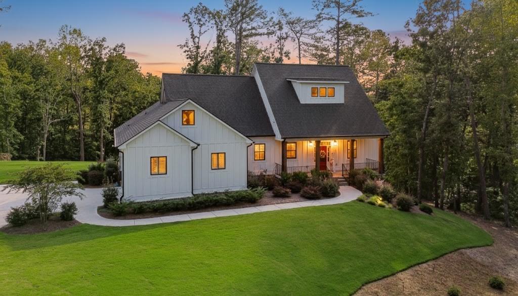 Enjoy this new private custom luxury estate, positioned on 2.98 lush acres, in the sought after gated community of Tate Reserve, in the middle of the equestrian countryside of Ball Ground. With master and all bedrooms on the main level, this large ranch open floor plan also sits on a fully stubbed 2,147 SF exterior entry walk out basement ready to finish. Chef’s kitchen is designed for both function and style, boasting 42” cabinets, a walk-in pantry, and a massive island with bar seating, all open to the spacious dining and living areas. Great room showcases a coffered ceiling, a cozy fireplace, and direct access to the deck overlooking the massive backyard, creating the perfect space for relaxation or entertaining. Luxurious master bedroom offers a spa-like bath with a freestanding soaking tub, separate tiled shower, double vanity, and a massive walk-in closet. Two additional bedrooms share a full bath, and a stylish half bath is ideal for guests. Mudroom includes a built-in bench with storage, providing both practicality and charm. Downstairs, the fully stubbed 2,147 sq. ft. walk-out basement with exterior entry offers unlimited potential for customization—perfect for a home theater, gym, guest suite, or entertainment space. Experience luxury living surrounded by nature, privacy, and the charm of country elegance—all within the prestigious gates of Tate Reserve.