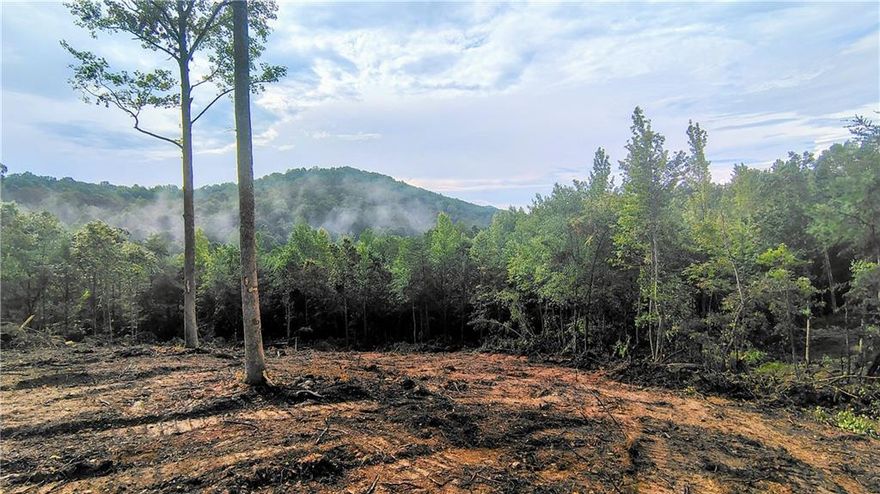 Come see this beautiful 10.44 acres of private wooded mountain top land! This property is zoned agricultural but could potentially be split into two 5 acre parcels zoned small farm agricultural. This property has been recently cleared and my is it beautiful! It has 3-5 clearly useable building spots currently graded with views of the neighboring mountain tops! This property is in Pickens county and close to the Cherokee border - only 8 minutes off of Hwy 575. A perc test has been completed on the nearby tracts A & B and the soils there were found to be suitable in multiple areas. This property is accessed via a private gravel road shared by easement with the other owners on the same road. Electricity runs along the road front of the property. Well and septic will need to be installed. Suitable house sites can be found all along the ridgetop as well as near the creek and nearer the road. Once cleared, there will be some gorgeous mountain top views from the top of the ridge! A beautiful creek runs along the back of the property. This would be a fantastic large private homestead or may be great for splitting into two smaller homesteads. Owner is a licensed real estate agent. Buyer is aware that seller is to perform an IRC 1031 tax deferred exchange. Seller requests buyer's cooperation in such an exchange, and agrees to hold buyer harmless from any and all claims, liabilities, costs, or delays in time resulting from such an exchange. Buyer agrees to an assignment of this contract by the seller.