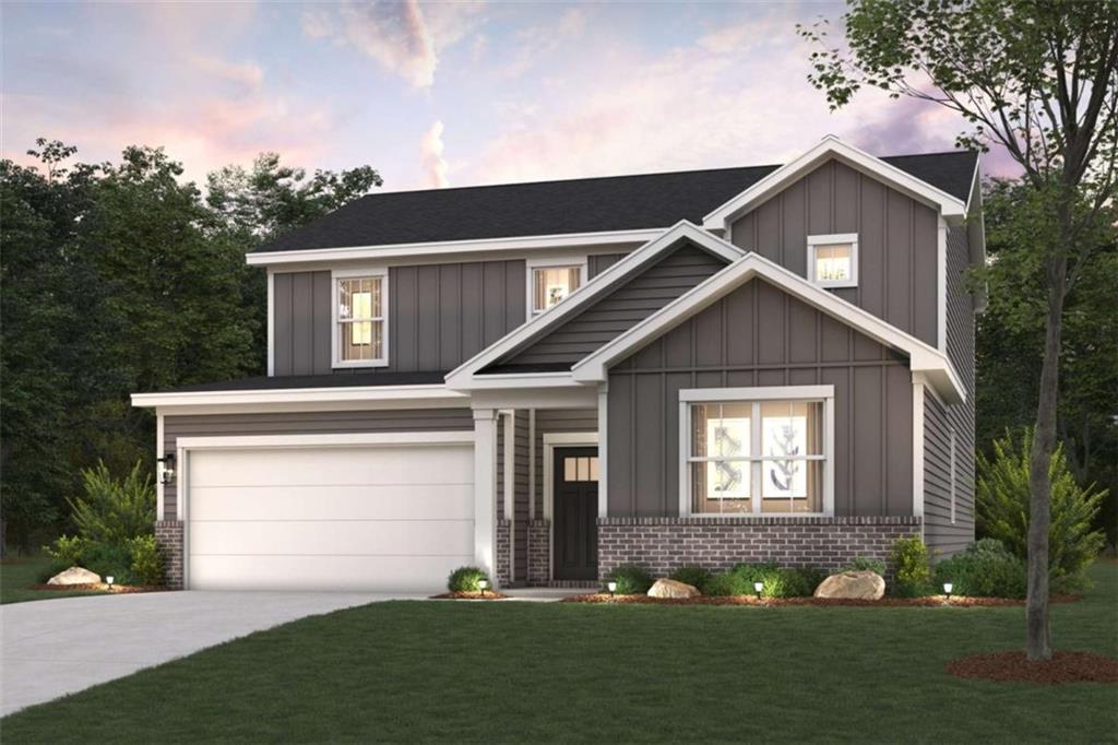 The Harding features two stories of thoughtfully designed space to suit your daily living and entertaining needs. As you enter the home from an ample front porch, you'll find a secluded study, a secondary bedroom, and a full-hall bathroom-perfect for privacy and relaxation. The long foyer leads to an open-concept great room and a well-appointed kitchen-boasting a generous center island, a charming dining area, and direct access to the backyard. You'll also appreciate the valet entry off the garage. Upstairs are two secondary bedrooms, a full hall bathroom, a spacious loft, and a convenient laundry room. Completing the upper level is a stunning owner's suite-showcasing a sizable walk-in closet and a deluxe bathroom with dual vanities and a walk-in shower.