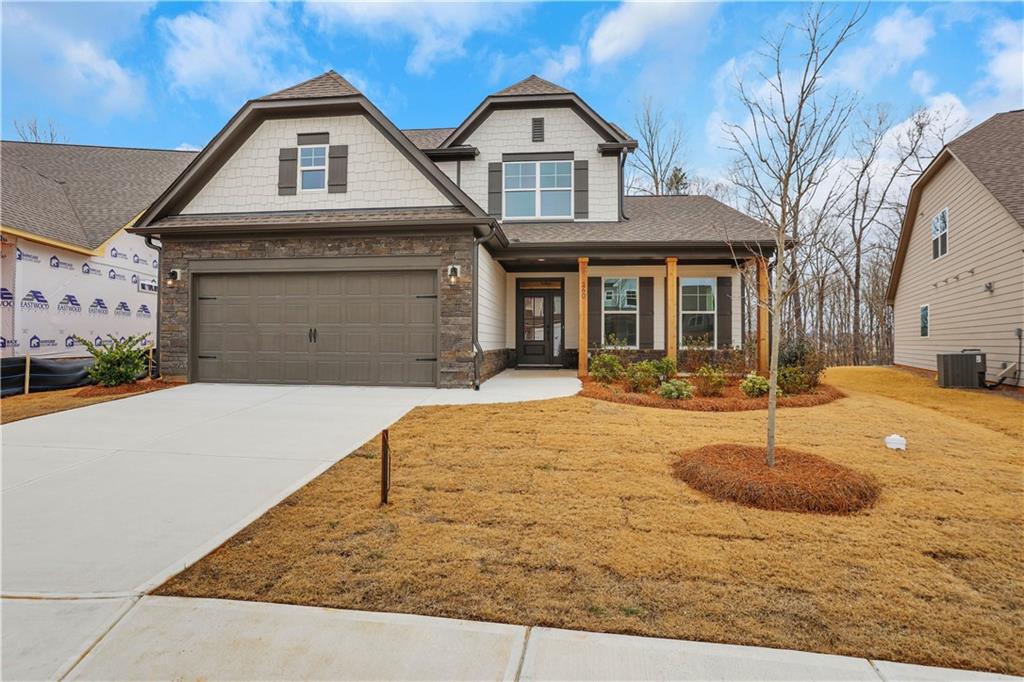 Ready in October! $20k your way flex cash-can be used off the price of the home, off closing costs (with preferred lender), or rate buy down! Eastwood Homes is offering the gorgeous Raleigh floor plan with the Primary Suite on the main level. This home has a gorgeous 2 story family room that is open to the gourmet kitchen and breakfast area. Upgrades include a gas fireplace, LVP flooring, quartz countertops, screened in porch, luxury primary bathroom and so much more! The exterior features beautiful and long-lasting architectural shingles, and Hardie plank cement fiber siding. Come see what all the excitement is about at Twin Lakes master planned community with top notch amenities! Pictures are representative and not of actual home.