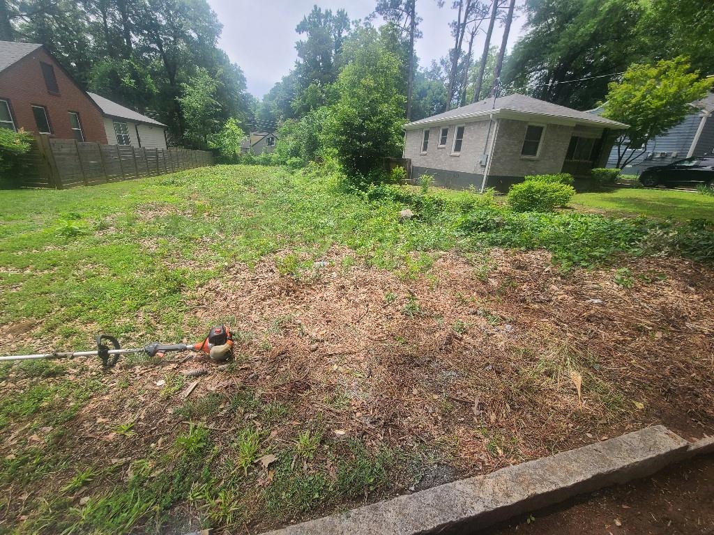 2879 Salmon Avenue SE atlanta, ga 30317. It is about 7,600 square feet. It is 50 feet wide and 150 feet long. Property has a drainage ditch that can must be moved to far right side in order to build. Property sits on beautiful neighborhood with brand new homes going for $400k+. Right next to the East Lake gulf course and short dirves to shopping and night life. Land already has been cleared. Class R-3 residential lot. Land code use: 100-residential vacant.