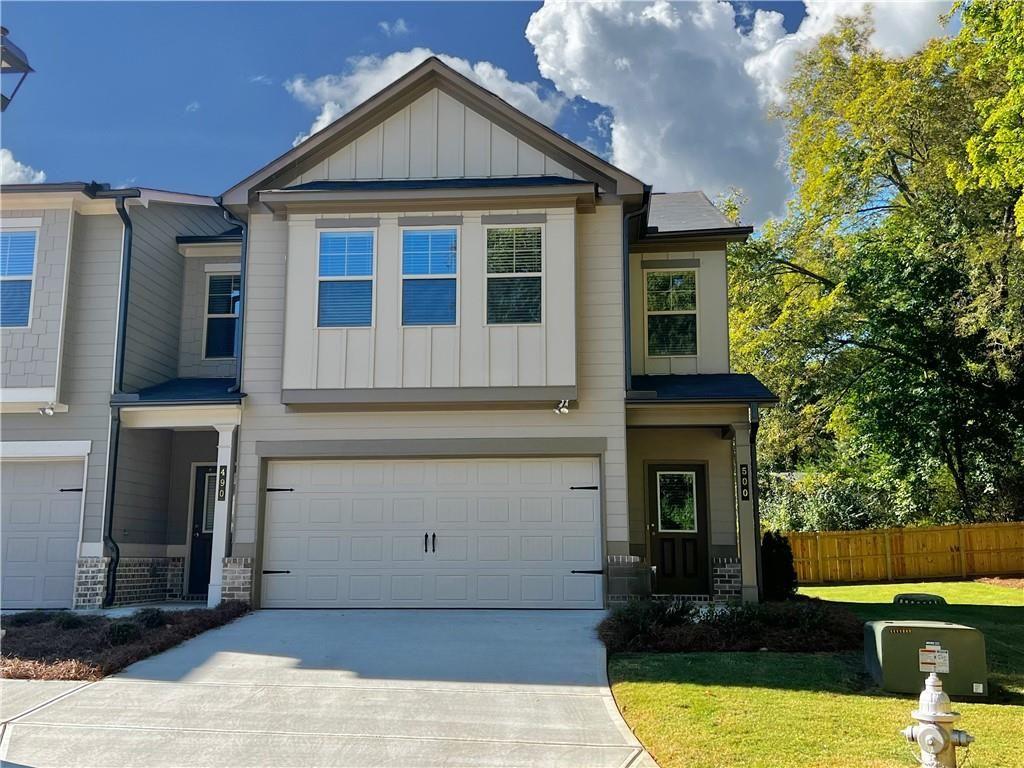 Brand new townhome boasting three bedrooms, 2.5 baths and 2 car garage. Greet your family and friends with a covered entry and welcoming foyer. Large great room with a view from the kitchen this open concept plan is perfect for family gatherings, entertaining, or snuggling up to watch your favorite show. Quartz countertops, stainless appliances, a huge walk in pantry and laundry room make this kitchen a chefs dream. The primary bedroom is huge! The primary bath is a glorious retreat boasting a large walk in shower. Secondary bedrooms are filled with natural light and plenty of room for furniture placement.