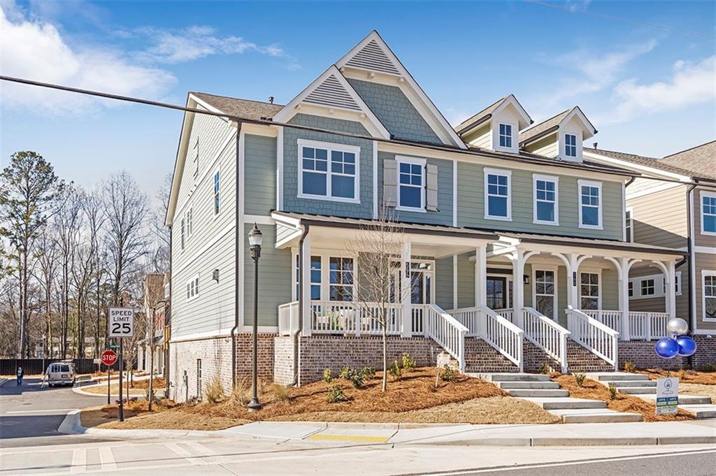 Come home to the heart of it all in one of Cherokee’s most dynamic new addresses at the new Holly Springs Town Center with walkable access to Town Center’s restaurants, retail stores, green spaces, events and a new outdoor amphitheater. Centered on the landmark new Holly Springs City Hall, the heart of Holly Springs Town Center will be an inviting community space set to play host to festivals, markets and community events like the city’s annual Autumn Fest, monthly concerts, food truck nights, morning farmers markets, Christmas Parade and more.
The NEW Holly Floor Plan by Stonecrest Homes serves as our model home and is now available for purchase.. This townhome residence offers the best in lock and go living with 4 bedrooms, 3.5 bathrooms, over 2700 sq ft across three levels. Family room with fireplace overlook covered brick front porch. Stunning Kitchen with center island and walk in pantry walk out to rear covered porch. Generous primary suite with spa bath. Two secondary bedrooms up share a gracious hall bath. Flex room on lower level with walk in closet and full bath with shower stall serves as rec space or guest suite. Additional unfinished room on the lower level can easily convert to an exercise or work from home space. Two car rear entry garage with addt'l storage. Perfect floorplan for today's ACTIVE lifestyle. Walk to the new HOLLY SPRINGS TOWN CENTER! Enjoy Food Truck Alley on the 3rd Thursday of every month and Holly Springs Harmonies Concert night one Saturday of the month all summer held at the adjacent Historic Train Depot at the corner of Holly Springs Parkway & Hickory Rd. Don't miss this early opportunity to live in another Cherokee County TOWN CENTER like DT Woodstock or Canton before it goes vertical. Calling all who remember that real estate's most important factor is location, location, location!