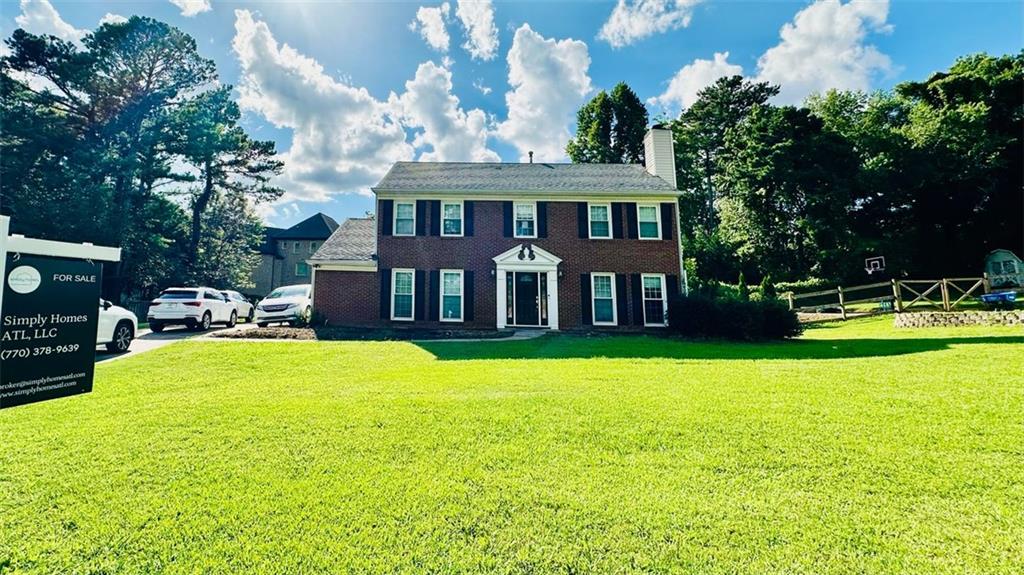 Nice home in cul-de-sac lot with long side driveway, huge flat lot 0.43 acres in highly sought after Steeplechase subdivision of low HOA fee. Perfectly convenience to Restaurants/Schools/Major Highways/Shopping/Parks (from exit 109/I85) and preferable Peachtree Ridge HS zone. All new flooring throughout, as well as some updated lighting, vanities, ceiling fans, and windows, home features 4 bedroom/2 baths upper for the family's both comfort and functionality, while the main floor has bonus 5th room, living room, separate dining room and updated kitchen, view of huge green backyard for family's relaxation. Schedule your private showing and discover a ready to move in home in great location, schools and many conveniences nearby.