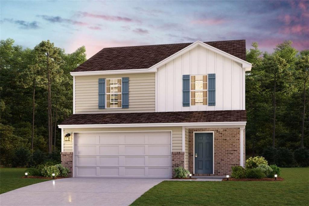 Welcome to your dream home in the Urban's Place. Welcome to the Auburn Plan where modern design meets comfort. This elegant 2-story home features a flowing open layout that connects a spacious kitchen, sophisticated great room, and inviting dining area. The kitchen is a culinary haven with stylish cabinetry, granite countertops, and stainless steel appliances, including a range, microwave, and dishwasher. The first floor also includes a convenient powder room. Upstairs, enjoy a tranquil primary suite with a private bath featuring dual vanity sinks and a large loft perfect for relaxation or entertaining. A spacious 2-car garage adds functionality. With energy-efficient Low-E insulated dual-pane windows and a 1-year limited home warranty, this home offers style and peace of mind.