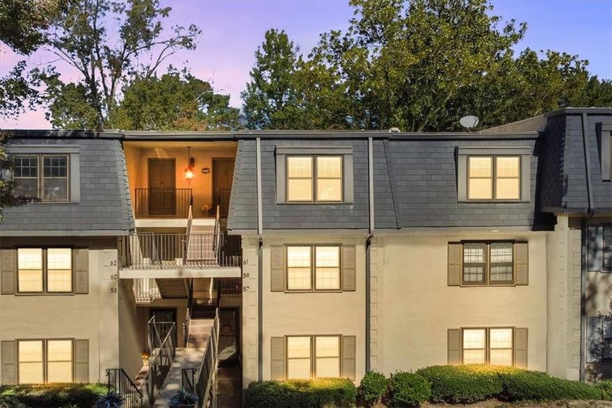 Stunning TOP-FLOOR 2 bed / 2 bath condo with sunroom in the gated Cross?Creek community, right in the HEART of Buckhead. This unit features newly refinished hardwood floors, fresh paint throughout, and a beautifully renovated kitchen with crisp white cabinets, granite countertops, subway-tile backsplash, and views into the sunroom. Both baths have been fully updated, providing a move-in turnkey experience. Enjoy resort-style amenities including three swimming pools, tennis courts, and an 18-hole golf course, all within the vibrant Cross Creek community. This condo truly is MOVE-IN READY.