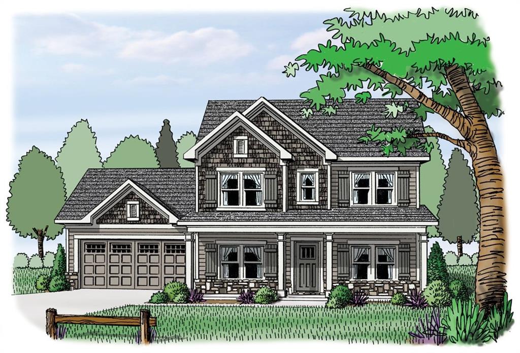 Unique 4 bedroom / 3 bath home with formal dining room, study and guest room on the main level. The open kitchen with a large serving bar, breakfast area and family room with optional fireplace is perfect for entertaining. Walk-in pantry, mudroom and entry foyer are additional features on the main level. The Owner’s retreat is located upstairs and boasts a trey ceiling, double vanity bath, separate shower, and garden tub plus a generous walk-in closet. There are 2 additional bedrooms upstairs, both with walk-in closets.