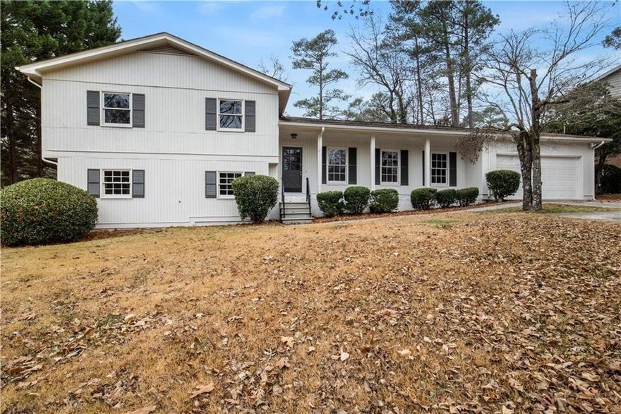 Beautifully Renovated Family Home for LEASE in East Cobb. Location, Location and Modern Amenities! This charming split-level home in East Cobb has undergone a total renovation and is ready for you to move in. Located in a prime area with top-rated schools including Murdock, Dodgen, and Pope, this house offers the perfect blend of convenience and comfort. Completely remodeled, painted, and updated. Brand new kitchen with stainless steel appliances, including a refrigerator. Lovely breakfast area in the kitchen. All three bathrooms are new and feature modern upgrades, including frameless showers. Main level includes a living room, dining room, and family room with fireplace. Access to recently updated deck and backyard from the family room. Terrace level with a huge multi-use bonus room for a playroom, office, fitness area, TV room, or any needs you may have. Large backyard with plenty of room for outdoor play. Close to parks, grocery stores, numerous restaurants, and shopping conveniences in East Cobb.