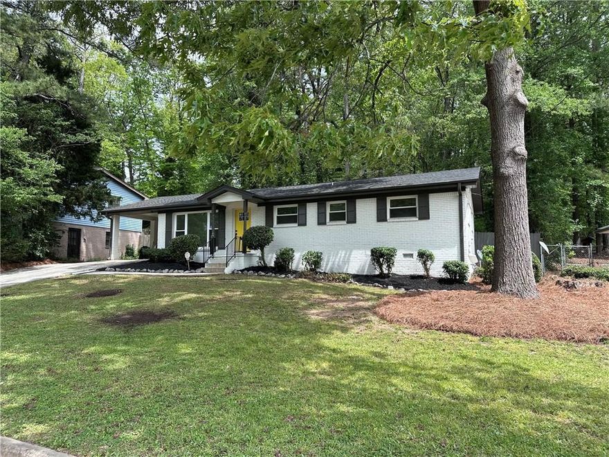 Welcome to a beautiful fully renovated all-brick gem nestled in one of Atlanta's cozy neighborhoods! All Electric.  This 3-bedroom, 2-bath home blends modern upgrades with charm, offering an combination of comfort, style, and location. This home includes a brand-new upgraded kitchen with granite countertops, new cabinetry, and stainless steel appliances.  Major updates have already been done for you, including a new roof, new HVAC system, and plumbing throughout - everything you need for a move-in-ready experience! Featuring an open floor plan designed for today's lifestyle - perfect for both everyday living and entertaining.   The three bedrooms offer comfortable retreats, while the two bathrooms have been updated with contemporary fixtures and finishes. The private backyard - accessible from the kitchen via a patio door - provides a quaint outdoor space.  Location is everything, and this home delivers! Conveniently located minutes from I-285, you'll have quick access to major Atlanta destinations. You're just moments away from Camp Creek Marketplace, Publix, Target, LA Fitness, and a wide variety of popular eateries. Enjoy live entertainment just around the corner at Wolf Creek Amphitheater, and when it's time to travel, you're only a short drive from Hartsfield-Jackson Atlanta International Airport.  This fully renovated home is ready to welcome you - schedule your private tour today!