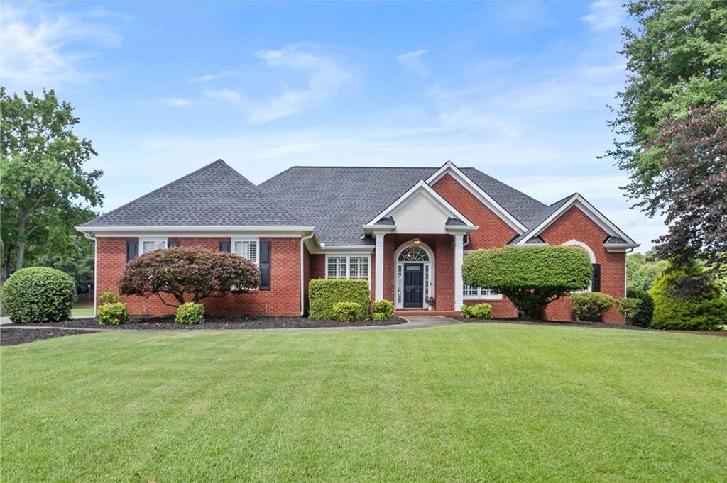 This beautifully maintained 4-sided brick home offers luxury, comfort, and abundant space with 6-bedrooms, and 5.5 bathrooms. Enjoy peace of mind with a new roof (2021), new windows and patio doors along the back of the home, and new HVAC/furnace systems on both the main and upper levels, plus a newer furnace for the basement. The interior was freshly painted in 2023, and the deck and patio area received a refresh in 2024—including under decking for year-round enjoyment.
The primary, main level bedroom has access to the porch with golf course and sunset views. The master bathroom has been completely remodeled and has with a new front window. There are new window treatments on the back of the home and new shutters on the front facing windows in the dining room and office. The chef’s kitchen boasts a new double oven and is ideal for entertaining.
The basement has a full in-law suite with separate entrance, a full kitchen, washer/dryer, and all appliances included.
Additional features include a 3-car garage, ADT security system, Invisible Fence, irrigation system, and reverse osmosis/whole-home water system.
This is a rare opportunity to own a move-in ready home with golf course views, multiple living spaces, and high-end upgrades throughout. Don’t miss it—schedule your showing today!