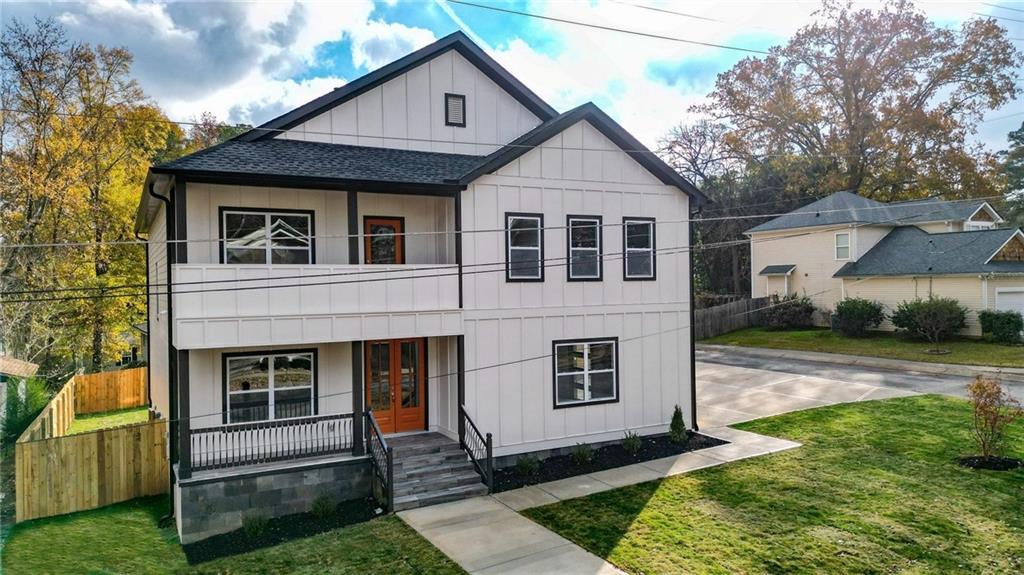 Welcome to your dream home located in Historic Downtown Acworth!
This stunning new construction blends modern elegance with small-town charm, offering both comfort and convenience. Situated in a golf cart-friendly community with NO HOA, residents also enjoy a private pass to Acworth Beach and Cauble Park.
Set on a desirable corner lot, the home spans 3,400 square feet of thoughtfully designed living space. The main level features an open concept layout where the gourmet kitchen, dining area, and living room flow seamlessly together, perfect for entertaining or everyday living. A private office with a nearby full bath provides flexibility for guests or remote work.
Upstairs, retreat to the oversized primary suite, complete with a luxurious ensuite bath designed for relaxation. Three additional bedrooms and two full bathrooms provide comfort and privacy for family and guests.
Outdoor living is a highlight with a covered front and rear porch as well as an upstairs balcony, offering plenty of space to relax and entertain.
With high-end finishes, quality craftsmanship, and a prime location just minutes from Lake Acworth, this home offers the perfect balance of style, convenience, and lifestyle perks.
If you are seeking a home that combines modern living with historic charm, this is it. Schedule your private tour today and experience the best of Acworth living. PREFERRED LENDER OFFERING COMPLIMENTARY RATE BUY DOWN AND FREE APPRAISAL FOR QUALIFIED BUYERS.
