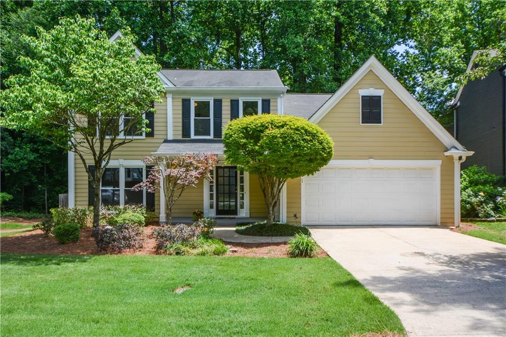 Great Location in the city of Johns Creek. This home with four bedrooms, 2.5 baths, is in the sought-after Breckenridge Swim/Tennis Community in the Johns Creek School District. This well-maintained home features new paint and LVP flooring upstairs and downstairs, with no carpet. The kitchen has a separate eat-in breakfast area overlooking the family room with a gas fireplace. The upper level includes the primary bedroom featuring large windows with beautiful, wooded views. Laundry is conveniently located upstairs. The tree-lined backyard is fenced with a patio. New windows, newer Trane HVAC, newer water heater, and termite bond. Breckenridge is a friendly, social community offering several tennis courts, a pool, and a playground. The community is conveniently located near shopping, dining, parks, and access to GA 400. Close to Avalon and Downtown Alpharetta.