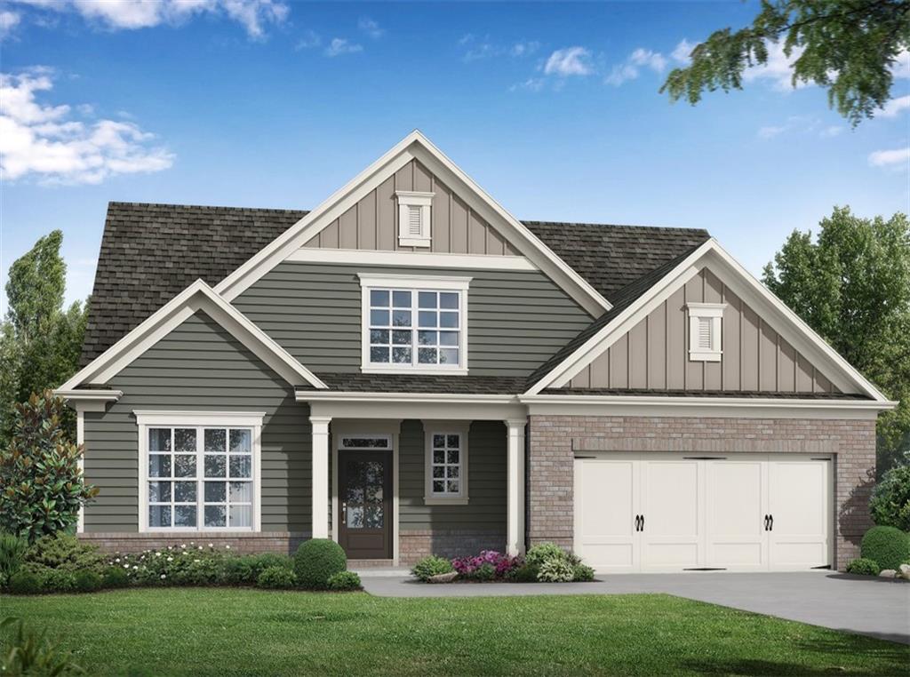 Discover this stunning new-construction home located in the highly sought-after Buford City School District, located just minutes from the brand-new Buford High School Football Stadium, Buford City Park, & Downtown Buford. Ready for move-in October 2025, this thoughtfully designed home features 4 bedrooms (Primary Suite on Main Level), 3 full baths, a versatile loft/flex space, and a 2-car garage.
The main level offers the perfect blend of comfort and convenience with an open-concept layout. A spacious family room flows seamlessly into the gourmet kitchen complete with a large island, walk-in pantry, and breakfast area overlooking the covered porch — ideal for indoor-outdoor living. The private primary suite is also located on the main level, showcasing a spa-inspired bath with dual vanities, a soaking tub, a walk-in shower, and an expansive walk-in closet. A secondary bedroom with full bath, mudroom, and laundry complete the first floor.
Upstairs, you’ll find two additional bedrooms with walk-in closets, a full bath with dual sinks, and a generous loft that can easily serve as a media room, office, or optional fifth bedroom.
This home’s unbeatable location combines the convenience of nearby schools, shopping, dining, and recreation with the luxury of a brand-new, move-in-ready residence.
Don’t miss this rare opportunity for new construction in Buford at this price point — schedule your showing today!