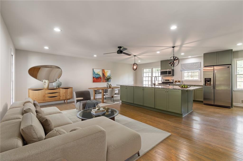 Come experience the quiet and friendly neighborhood of Worthington Valley and move into this recently renovated and freshly painted home that’s ideal for a growing family. With four bedrooms and three bathrooms in nearly 2100 square feet, the home offers plenty of space for growth. The open concept living space is expansive and multi-functional. The fourth bedroom on the terrace level offers flexibility for a home office, playroom, exercise space, or numerous other endeavors. The paint is barely dry from a full-house refresh, including updated kitchen cabinetry and primary bath. A recently converted carport now comprises an enclosed two-car garage, fully insulated and wired for an EV or to become a studio, workshop, or even to convert to more living space. Just like the garage, the house offers great flexibility to adjust or convert the spaces into areas that suit the needs of the buyer. The backyard is fully fenced and already incorporates play equipment and numerous planting areas. The quiet neighborhood is very convenient to all Decatur has to offer and the proximity to downtown Atlanta and the airport and easy commutes.