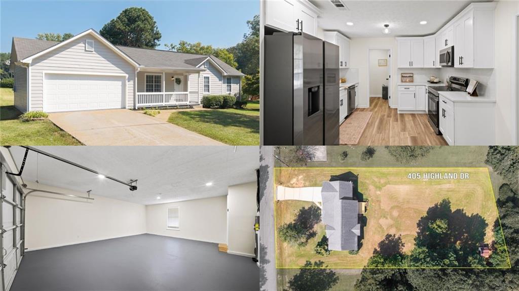 Welcome to this beautifully updated 3 bedroom, 2 bath home located in a quiet and established McDonough neighborhood. Every detail has been thoughtfully redone to give this property a fresh, modern feel while maintaining its charm. Step inside to find all new LVP flooring throughout the main areas, new carpet in the secondary bedrooms, and new tile in both bathrooms. The kitchen has been fully replaced with brand new cabinets, sleek countertops, and stainless steel appliances, perfect for everyday living and entertaining. Both bathrooms shine with new vanities, toilets, and fixtures. The home features all new plumbing fixtures, light fixtures, and ceiling fans, along with updated hardware including new interior door knobs, hinges, and exterior doors with deadbolts. A new thermostat ensures comfort year round. The septic system was recently pumped and inspected, offering peace of mind to the next owner. Outside, the curb appeal is unmatched with all new siding, full exterior paint, and a brand new back deck overlooking the spacious yard. The garage has been properly restored, offering plenty of parking and storage. This home is not only move-in ready but also in a prime location. Just minutes from downtown McDonough, local schools, shopping, dining, and with quick access to I-75 for an easy commute.