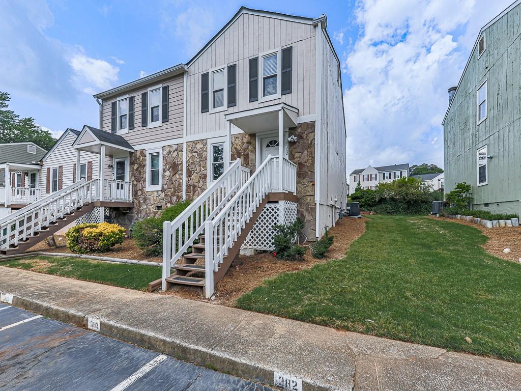 Wonderfully updated 2 bedroom, 2.5 bath townhome convenient to Marietta, Town Center Mall, and KSU. This would be the perfect investment for University housing or for the young adult entering college. All new carpet, paint, windows, etc.… Two bedrooms with their own baths upstairs for privacy. The main living area has an expansive kitchen and a living/dining area. A screen porch overlooking a quiet backyard area completes the experience. There is nothing to do here but move in…or put it on the market for rent. Priced to sell!