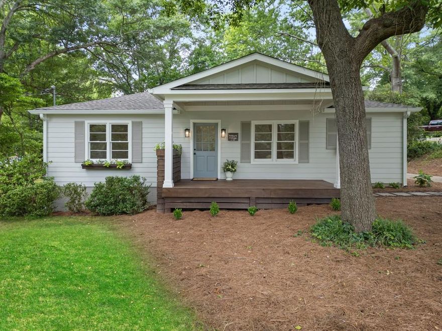 Tucked beneath a graceful tree canopy on a generous lot, "Wilbur's Cottage" is a 1957 treasure lovingly reimagined for modern living. With 3 bedrooms and 2 full baths, this fully renovated home blends timeless charm with thoughtful updates throughout. Custom storybook-style window boxes and planters greet you at the front, framed by fresh landscaping with blooming perennials designed to delight year after year. Inside, discover a fully renovated kitchen with custom cabinetry, a beautifully updated primary bath, and a light-filled layout that feels both fresh and familiar. The guest bath preserves the home's mid-century soul, featuring the original porcelain tub and salvaged tile. Outside, the home has a brand new roof, new insulation, and all-new siding. Lovingly held by the same family for three generations, "Wilbur's Cottage" is more than a home it's a story of warmth, character, and care waiting for its next chapter.