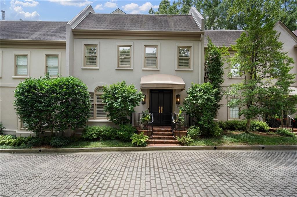 The perfect opportunity to own an elegant townhome with an ELEVATOR, nestled in the heart of Buckhead. This beautifully updated home offers flexible living — easily functioning as three bedrooms or two bedrooms with a dedicated office. The 4th floor is currently an unfinished attic and is 810 square feet of space with tall ceilings with a walk-in cedar closet that could be added for extra square footage. Stairs to the 4th floor could easily be added. The monthly HOA includes an on-site property manager, John! Ask me about how fabulous John is and all he does for The Gates community and the residents!!!