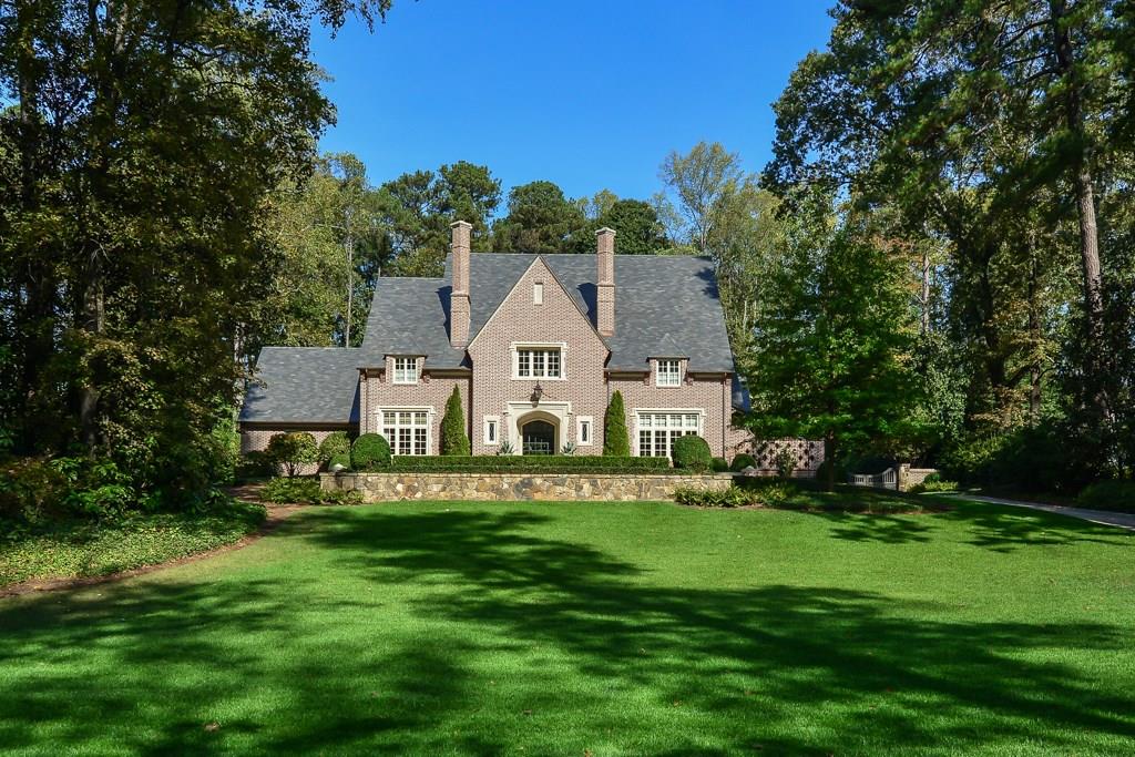 Simply a masterpiece. Every inch sublimely thought out including quartersawn oak floors, unique fixtures, and custom mill and iron work. Chef's kitchen has Calcutta Gold marble counters w/2 large walk-in pantries, while master on main flows to an exquisite study and plush spa w/heated marble floors and his/her's closets. Back yard boasts a salt water Pebble Tec pool, huge play area and luxurious cabana w/outdoor kitchen. Plus: bonus/flex rooms, office, & permanent stairs to a soaring attic that can easily convert to a teen suite or den. Huge unfinished terrace too!