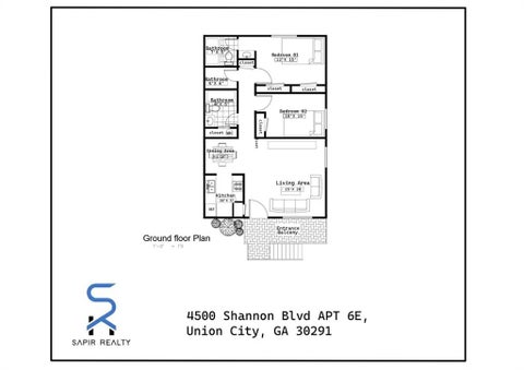 Apartment For Rent - 4500 Shannon Blvd Blvd #6E<br/> Fulton County, Union City, GA 30291
